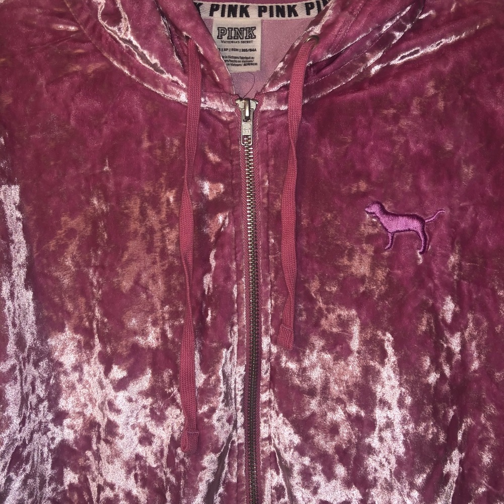 Pink Victoria secret velvet jacket